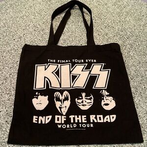 KISS Black Graphic CONCERT Tote Bag
